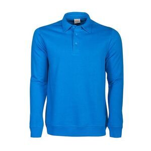 Printer Unisex Adult Homerun Long-Sleeved Polo Shirt / Ocean Blue
